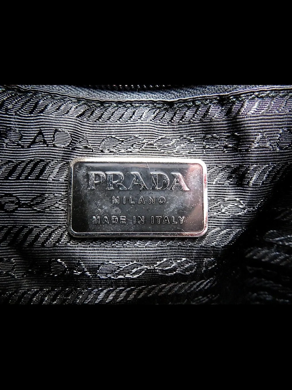 Prada Black Nylon Double-Handle Tote